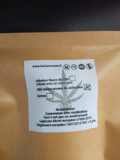 CBD - résine 1 sachet de 100 grammes Strawberry - Taux de CBD 20%